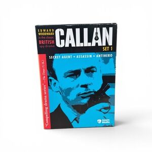 Callan Set 1 DVD Edward Woodward British Spy Drama 3-Disc Box Set Acorn Media